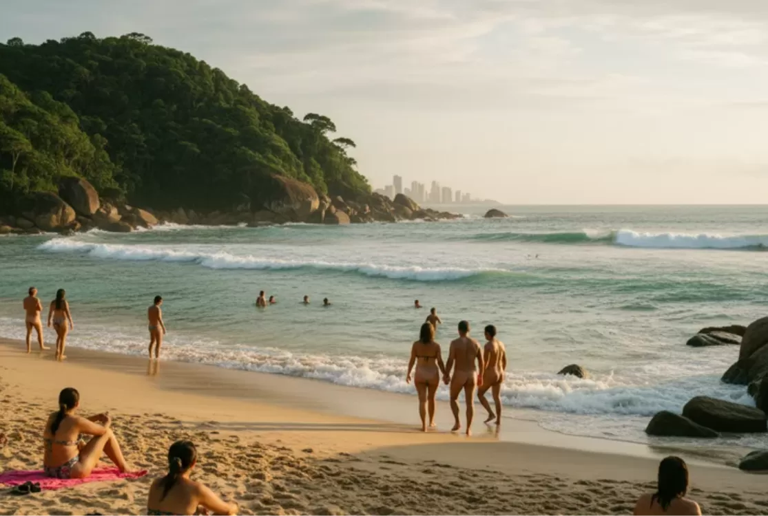 Justiça libera nudismo na Praia do Pinho, 1ª do Brasil a ter naturismo reconhecido