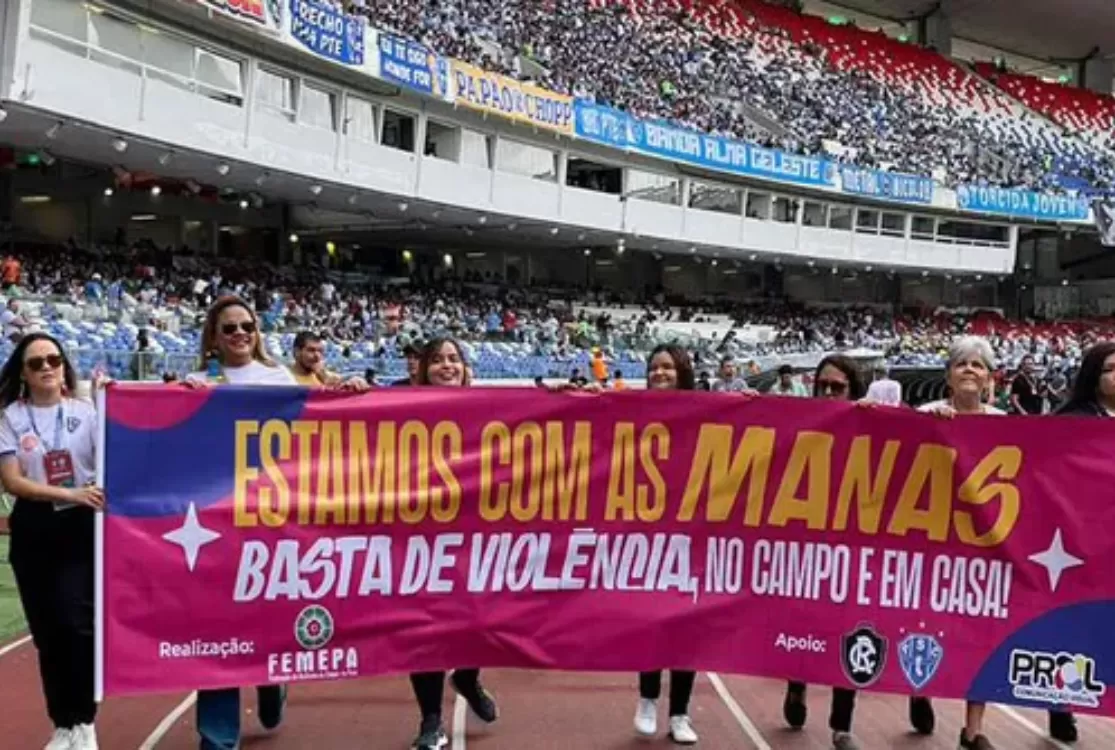 Campanha alerta para agressões contra mulheres nos estádios e bares em dias de jogo