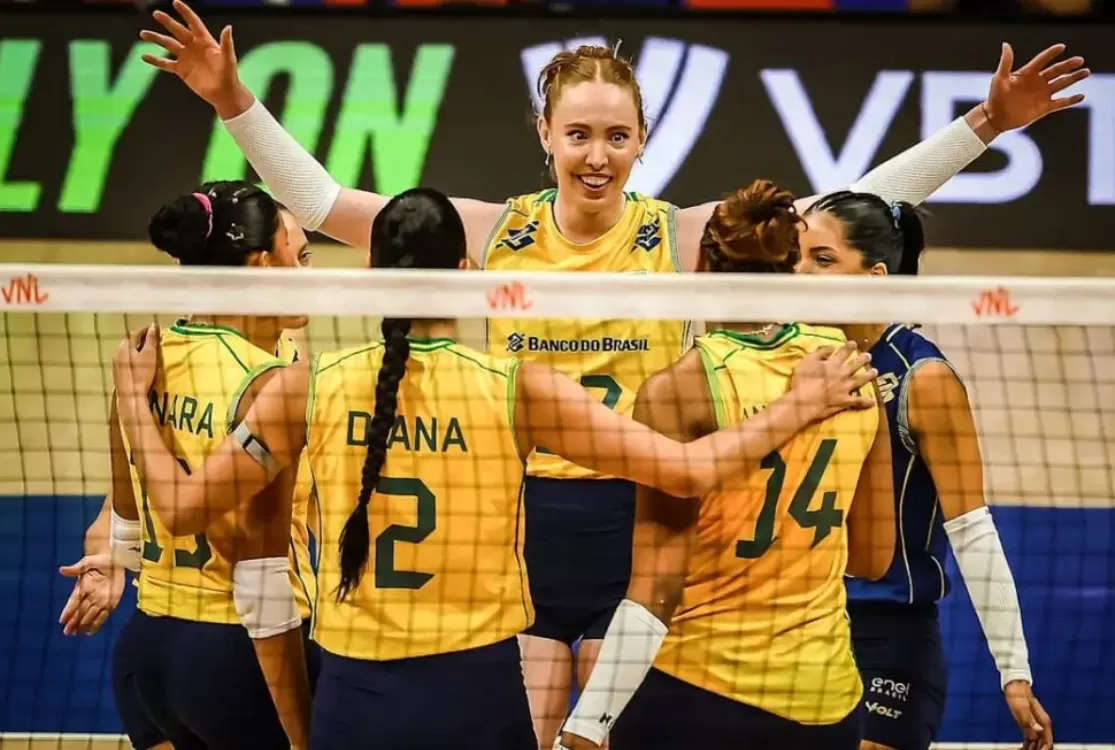 Seleção feminina de vôlei bate Bélgica em jogo de cinco sets na Liga das Nações