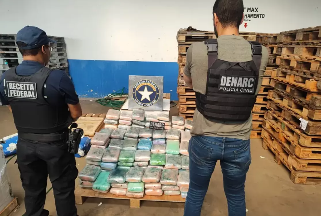 Ação integrada da Polícia Civil e Receita Federal apreende 200 quilos de skunk